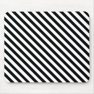 Mousepad Bandas brancas e pretas angulares modernas