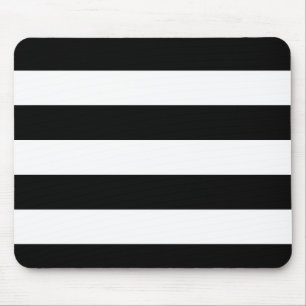 Mousepad Bandas brancas e pretas básicas