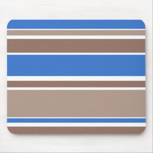 Mousepad Bandas castanhas e azuis
