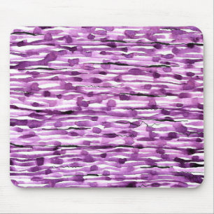 Mousepad Bandas de Aquarela Abstrato púrpura
