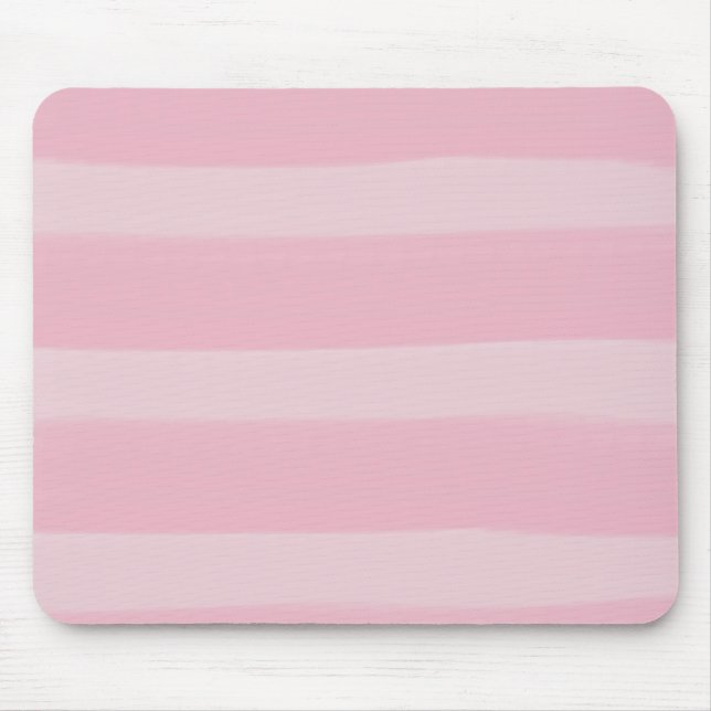 Mousepad Bandas de Aquarela Rosa (Frente)