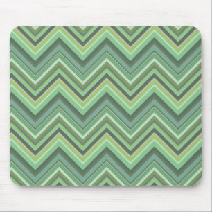 Mousepad Bandas de ziguezague verde-oliva