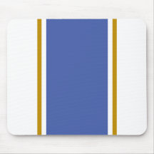 Bandas do centro azul médio e branco elegante