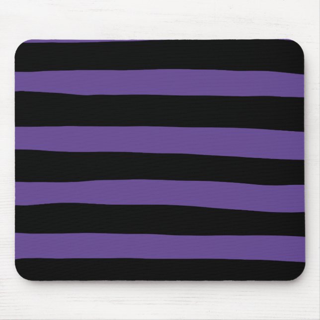 Mousepad Bandas irregulares em roxo e preto (Frente)