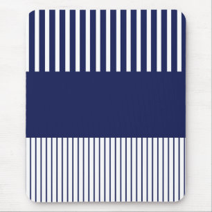 Mousepad Bandas Pop de cor - Azul e Branco
