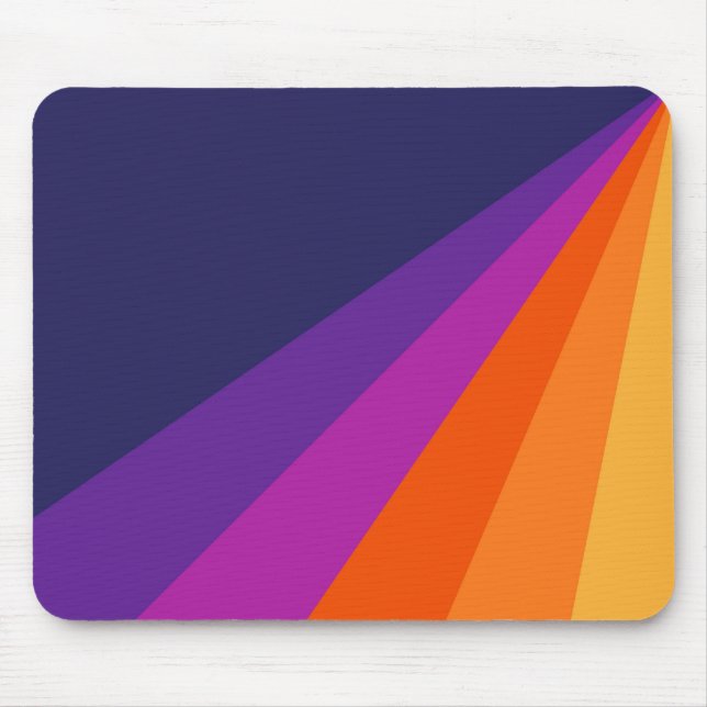 Mousepad Bandas retrorreflectoras de cor roxa e laranja (Frente)