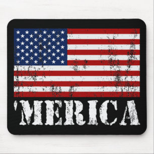 Mousepad Bandeira afligida 'MERICA dos E.U.