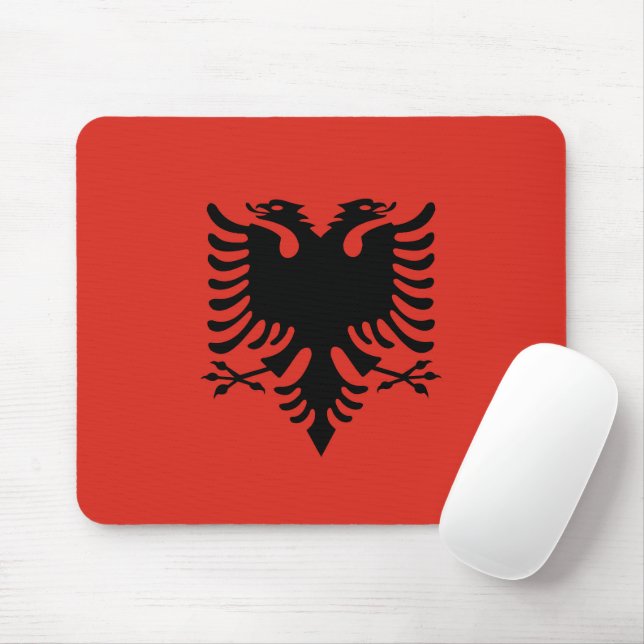 Mousepad Bandeira albanesa (Com mouse)