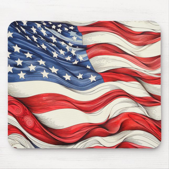 Mousepad Bandeira Americana (Frente)