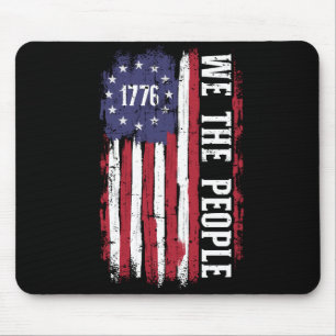 Mousepad Bandeira americana 1776, dia da independência pess