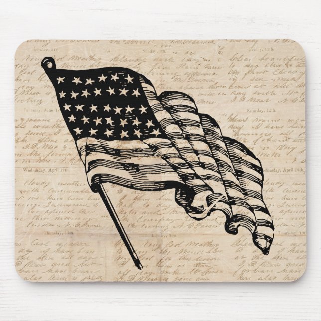 Mousepad Bandeira Americana Clássica (Frente)