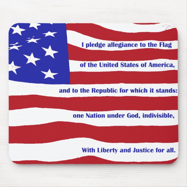 Mousepad Bandeira americana com Penhor em listras (Frente)