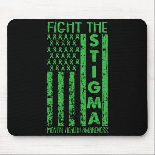 Mousepad Bandeira Americana Consciencialização da Saúde Men