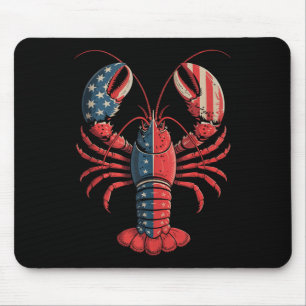 Mousepad Bandeira Americana Lagosta Patriótica Estação 4t
