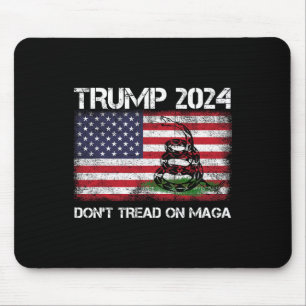 Mousepad Bandeira americana Maga 2024 Não Pise na Cobra Ame