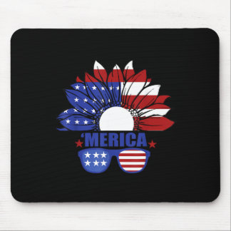 Mousepad Bandeira Americana Merica 4 de Julho Dia da Indepe