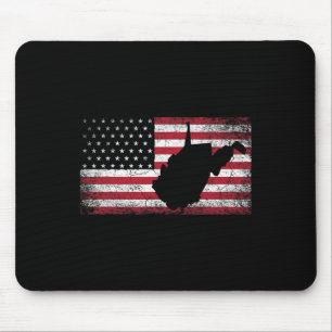 Mousepad Bandeira Americana No Dia 4 De Julho West Virginia