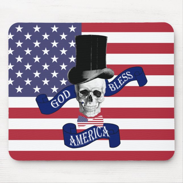 Mousepad Bandeira Americana Patriótica (Frente)