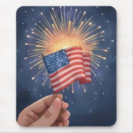 Mousepad Bandeira Americana Patriótica