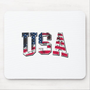Mousepad Bandeira Americana Vintage
