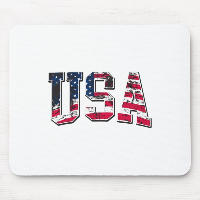 Mousepad Bandeira Americana Vintage (Frente)