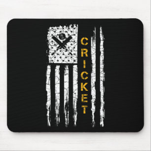Mousepad Bandeira Americana Vintage Usa Silhueta de Jogador