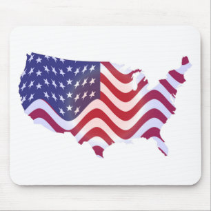 MOUSEPAD BANDEIRA AMERICANA WAVY