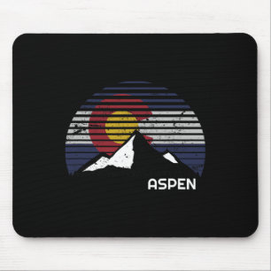 Mousepad Bandeira Aspen Colorado - Co Bluebird Day Mountain