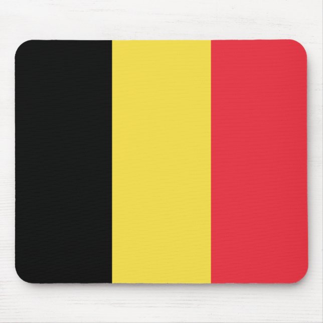 Mousepad Bandeira belga (Frente)