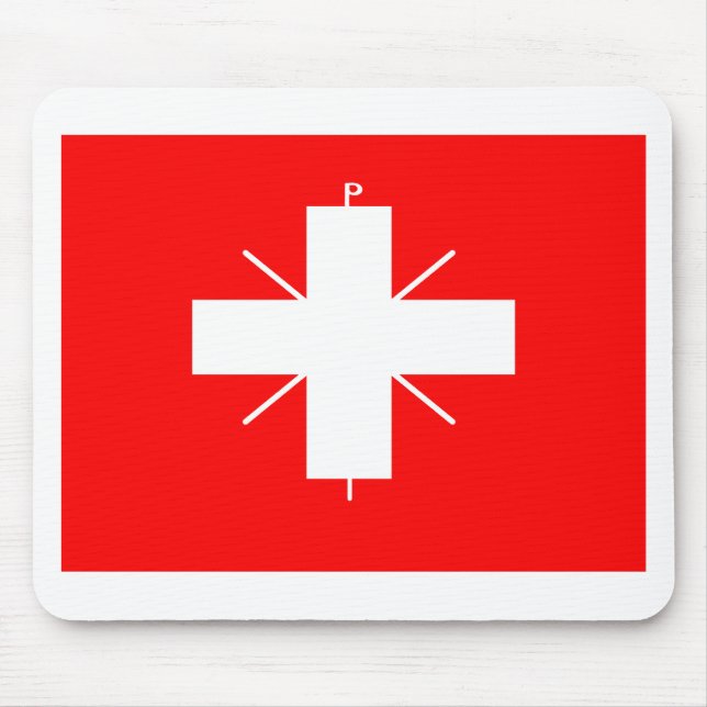 Mousepad Bandeira bizantina (ANÚNCIO 395) (Frente)