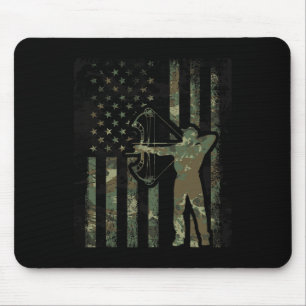 Mousepad Bandeira Camo-Americana Buck Hift Para Arco Hunte