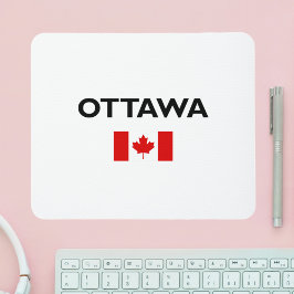 Mousepad Bandeira Canadense Cor-Clara Ottawa Canadá