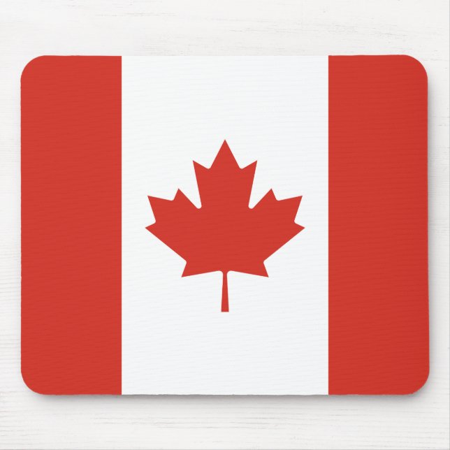 Mousepad Bandeira Canadiana (Maple Leaf) (Canadá) (Frente)