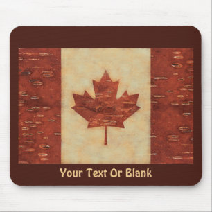 Mousepad Bandeira Canadiana No Latido De Nascimento Interio