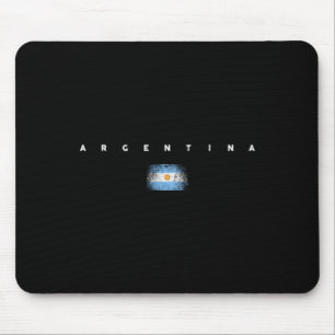 Mousepad Bandeira da Argentina Orgulho Vintage Retro Futebo