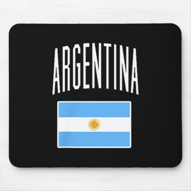 Mousepad Bandeira da Argentina Torcedor de Futebol Argentin (Frente)