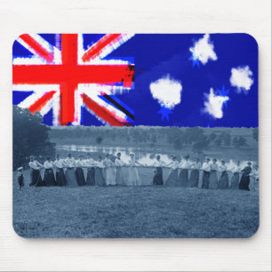 Mousepad Bandeira da Austrália de Tug O War Mulheres da Gue