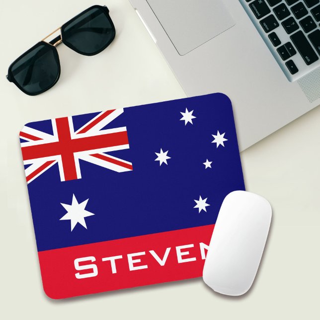 Mousepad Bandeira da Austrália Personalizada (Criador carregado)