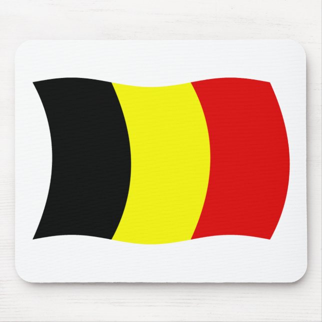 Mousepad Bandeira da Bélgica (Frente)