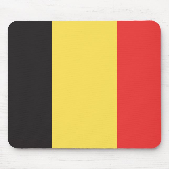 Mousepad Bandeira da Bélgica (Frente)