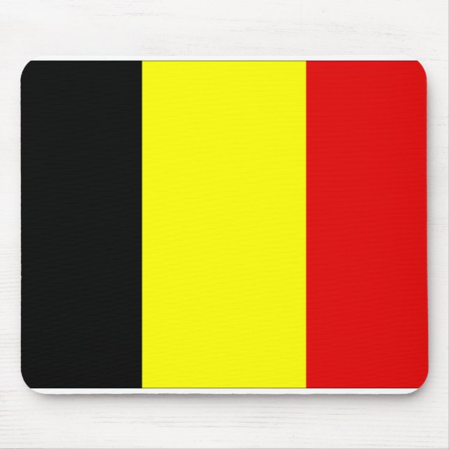 Mousepad Bandeira da Bélgica (Frente)