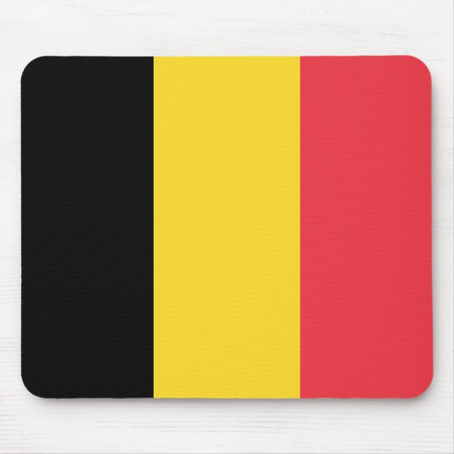 Mousepad Bandeira da Bélgica (Frente)