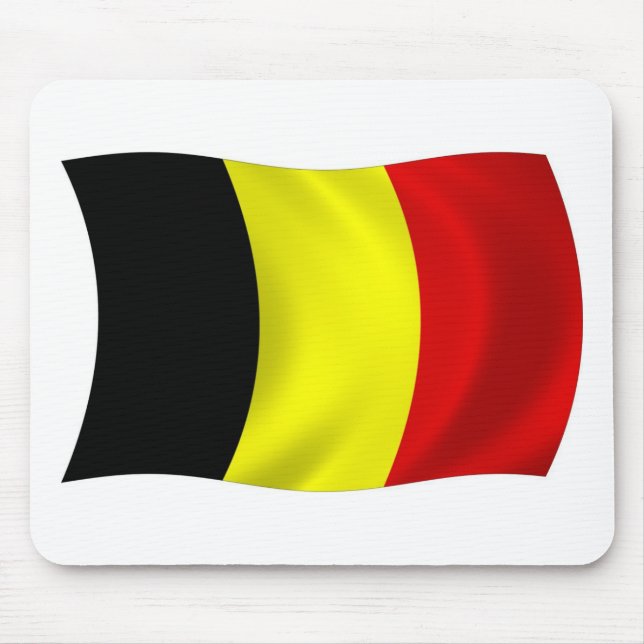 Mousepad Bandeira da Bélgica (Frente)