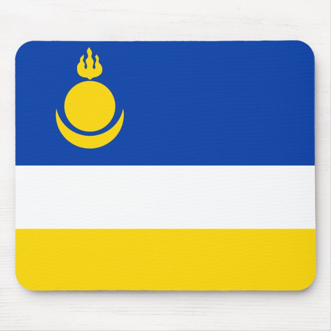 Mousepad Bandeira da Buryatia Patriótica (Frente)