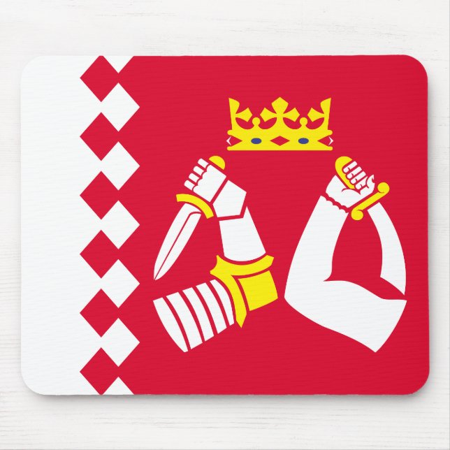 Mousepad Bandeira da Carélia do Norte (Frente)