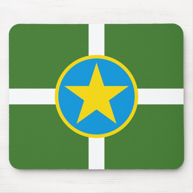 Mousepad Bandeira da cidade de Jackson, Mississippi - Mouse (Frente)