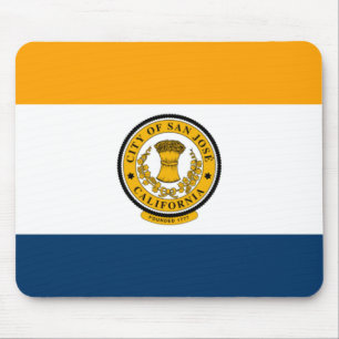 Mousepad Bandeira da cidade de San José (Califórnia)