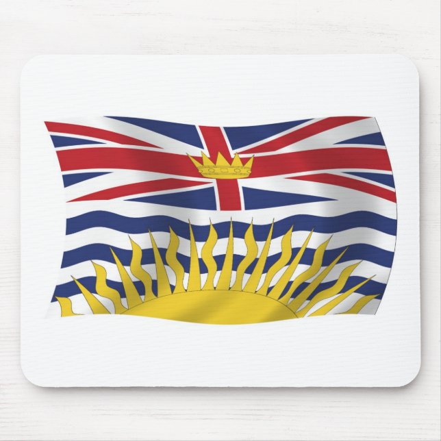 Mousepad Bandeira da Colúmbia Britânica (Frente)