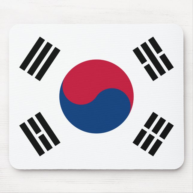 Mousepad Bandeira da Coreia do Sul (Coreia do Sul) (Frente)