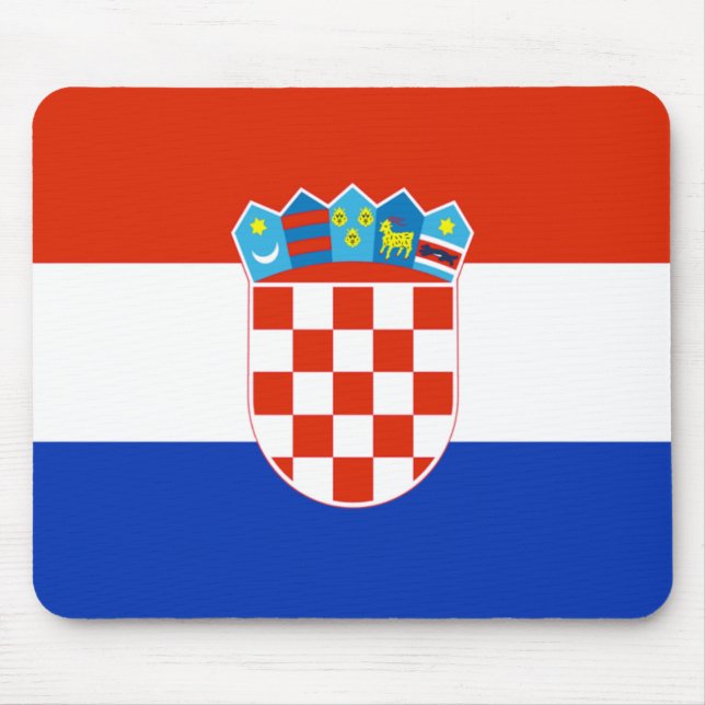 Mousepad Bandeira da Croácia (Frente)